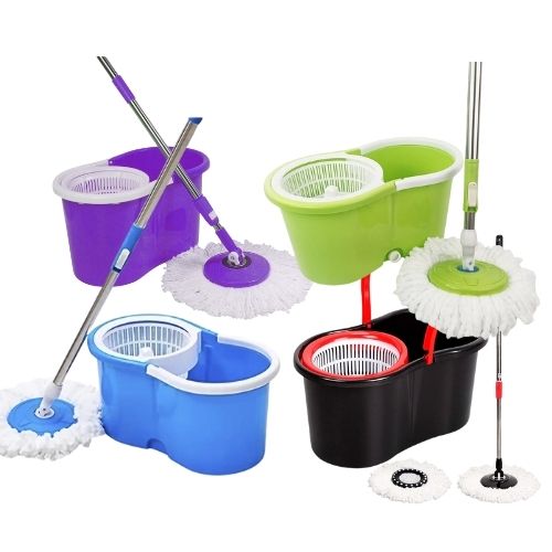 [HMB1/1] SET BALDE PEQUEÑO 8LTS. C/MOPA GIRATORIA 360°