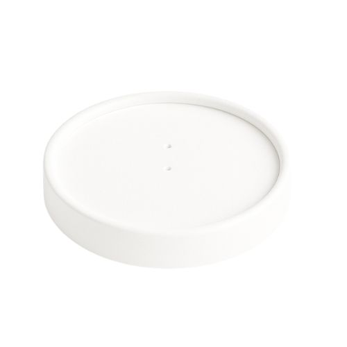 [TK240-360B] TAPA KRAFT BLANCA PARA POTE 8oz/12oz x un.