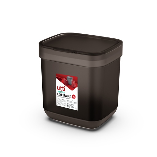 [OR45840] *PAPELERA P/MESADA NEGRA 3lts