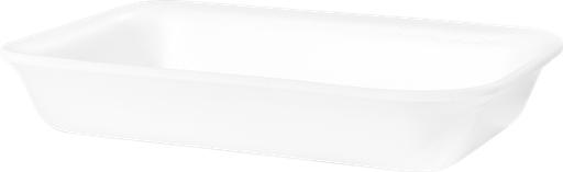 [CF-054] BANDEJA DE ESPUMA PRO 21,3X14X3,2 cm BLANCA