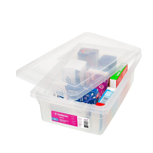 [SR2505] CAJA ORGANIZADORA TRANSPARENTE 5lts