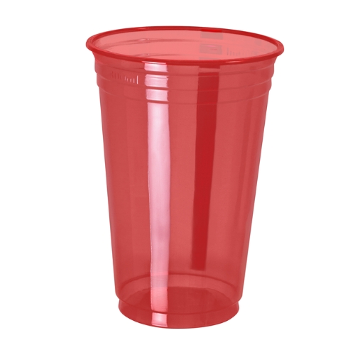 [PPT-330V] VASO DESCARTABLE DE 300ml ROJO NEÓN PP (25 UN)