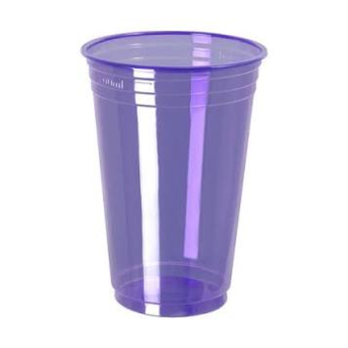 [PPT-330R] VASO DESCARTABLE DE 300ml VIOLETA NEÓN (25 UN)