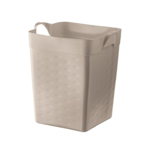 [OR52380] CESTO FLEXIBLE CUAD 18lts BEIGE