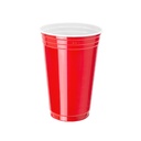 [CF-300R] VASO DESCARTABLE DE 300ml PP ROJO (25 UN)