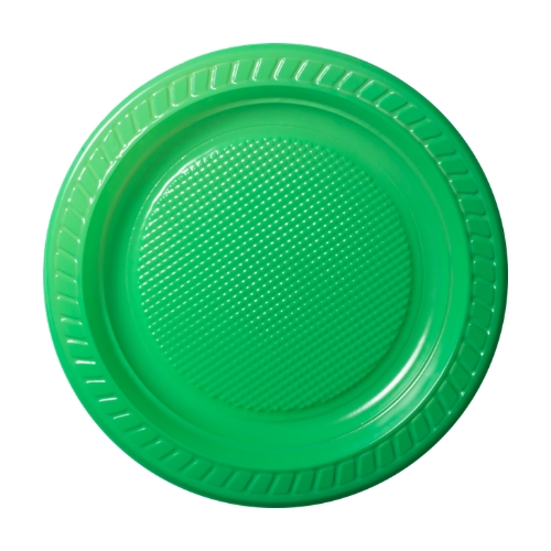[PRG-015] PLATO 15cm PS VERDE FIESTITA X 10UNID.