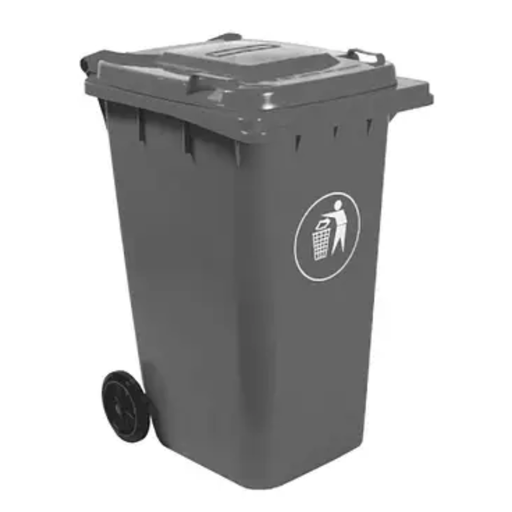 [YH3007CZ] CONTENEDOR P/RES C/RUEDA 240L GRIS
