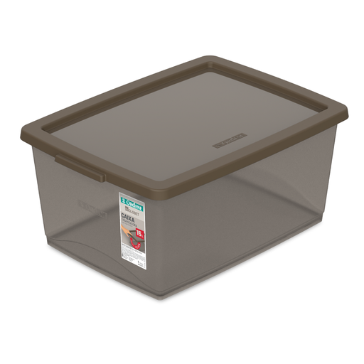 [OR80559N] CAJA ORGANIZADORA DE 15 Lts OSCURA