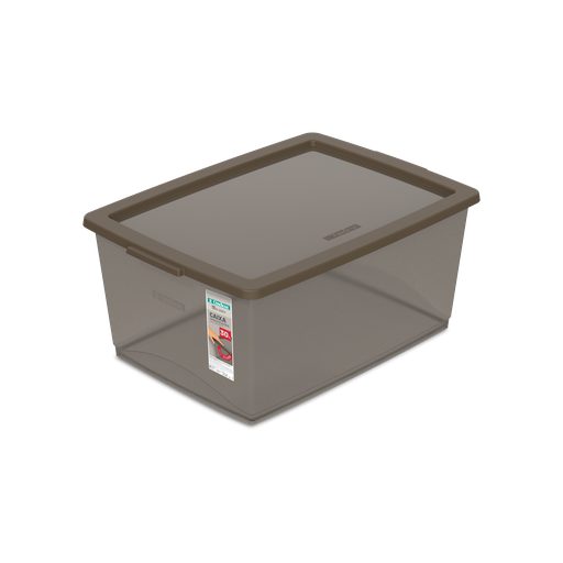 [OR80759N] CAJA ORGANIZADORA DE 30 Lts OSCURA
