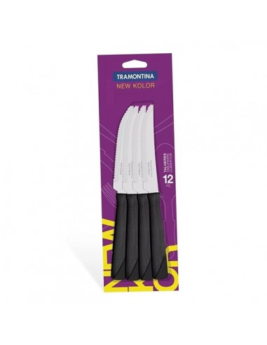 [008-23160/904] Cuchillo x 12 Negro
