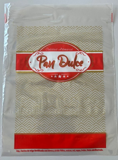[027-BPAN1/2] Bolsa nylon pan dulce 1/2 decorada