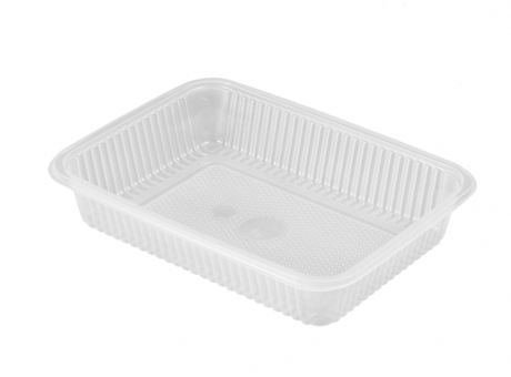 [031-107PP-1] Bandeja PP Rectangular 1380 cc 26.8X18.4X4.5 cm 